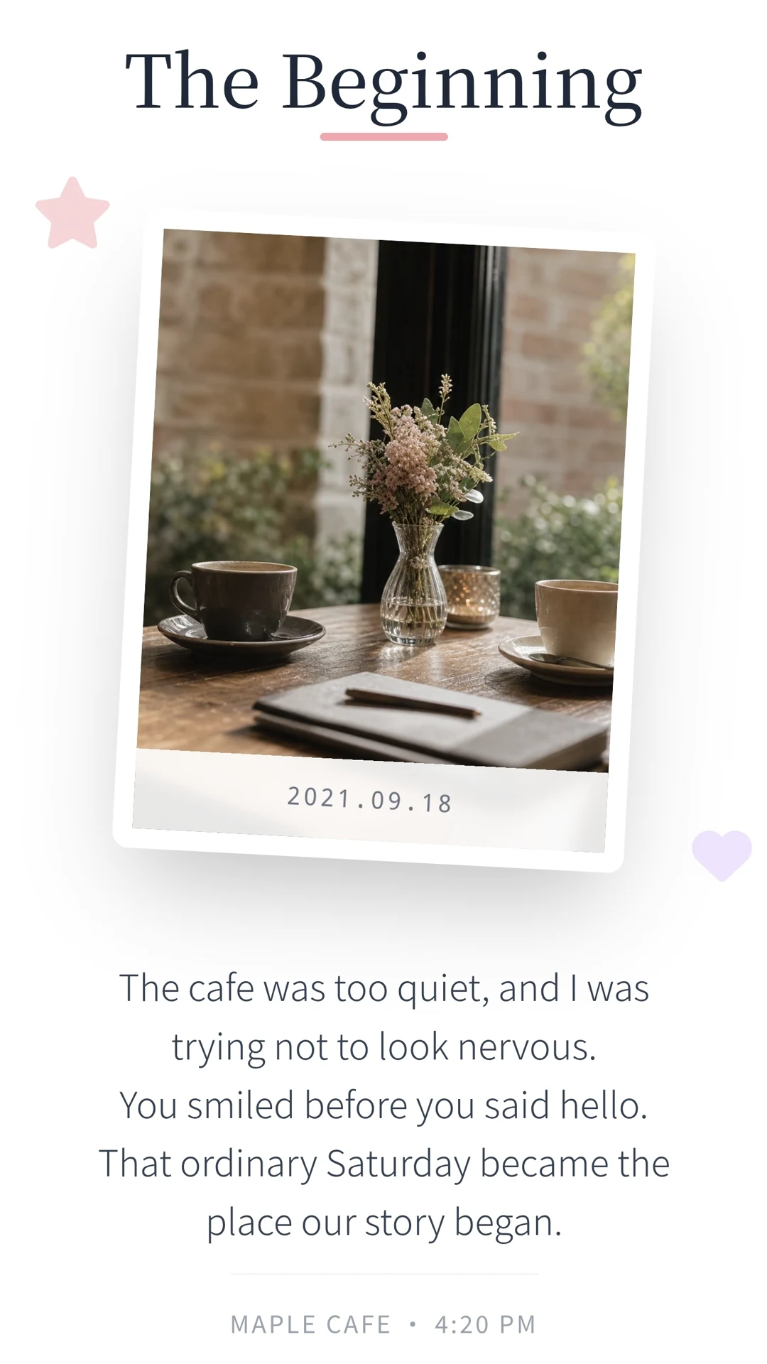Anniversary Memory Letter